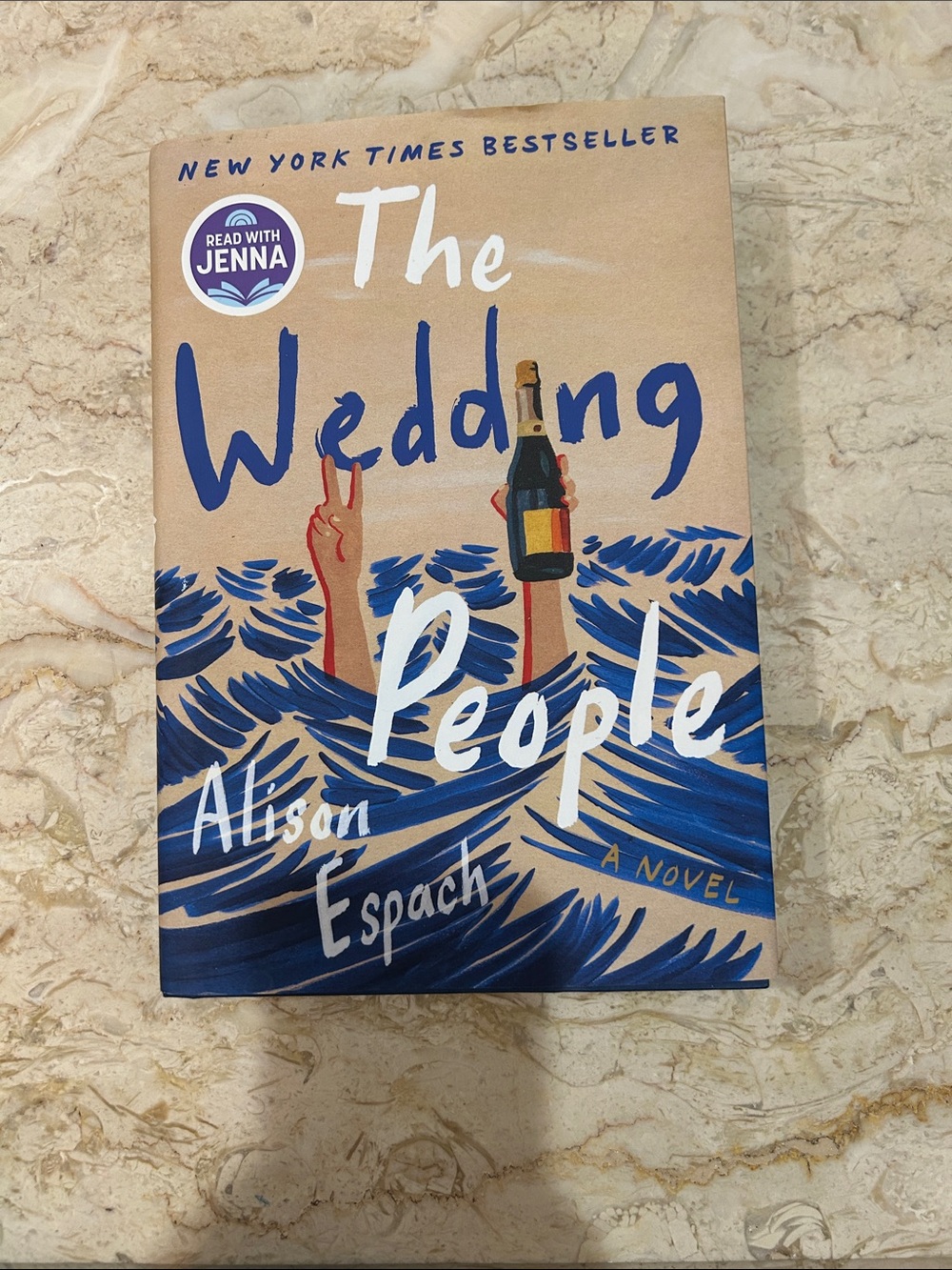 The Wedding People by Alison Espach - Blue & Tan Paperback